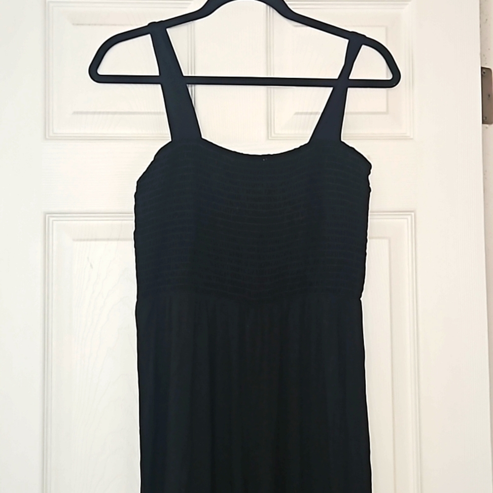 Black wide leg jumper